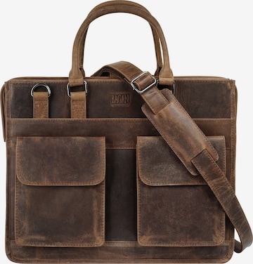 Mallette Bagan en marron : devant