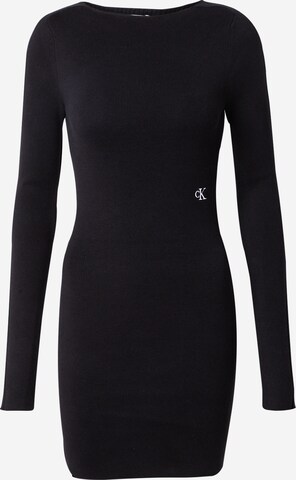 Calvin Klein Jeans Knitted dress in Black: front