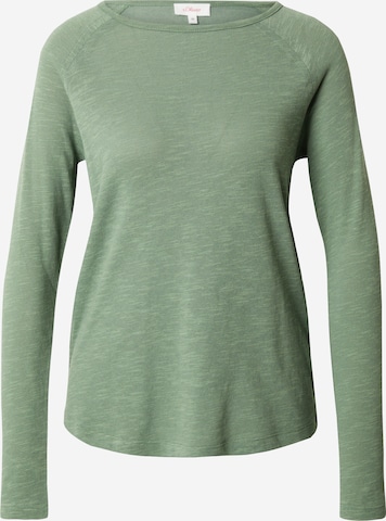 s.Oliver T-shirt i grön: framsida