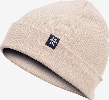 Manufaktur13 Beanie 'Double Sided' in Beige: front