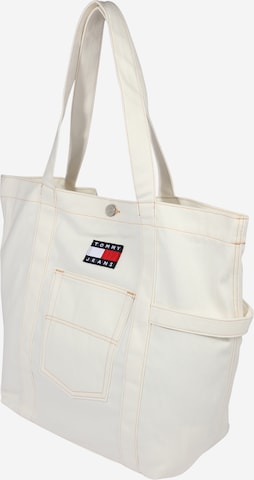 Tommy Jeans Shopper táska - bézs: elől