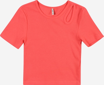 ONLY GIRLS Футболка 'KOGNESSA' в Красный: спереди