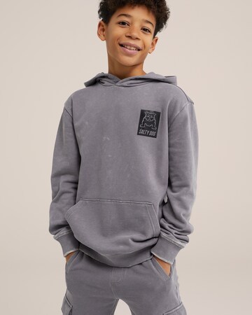 WE Fashion - Sweatshirt em cinzento: frente