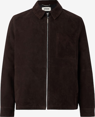 DRYKORNPrijelazna jakna 'JERSON' - smeđa boja: prednji dio