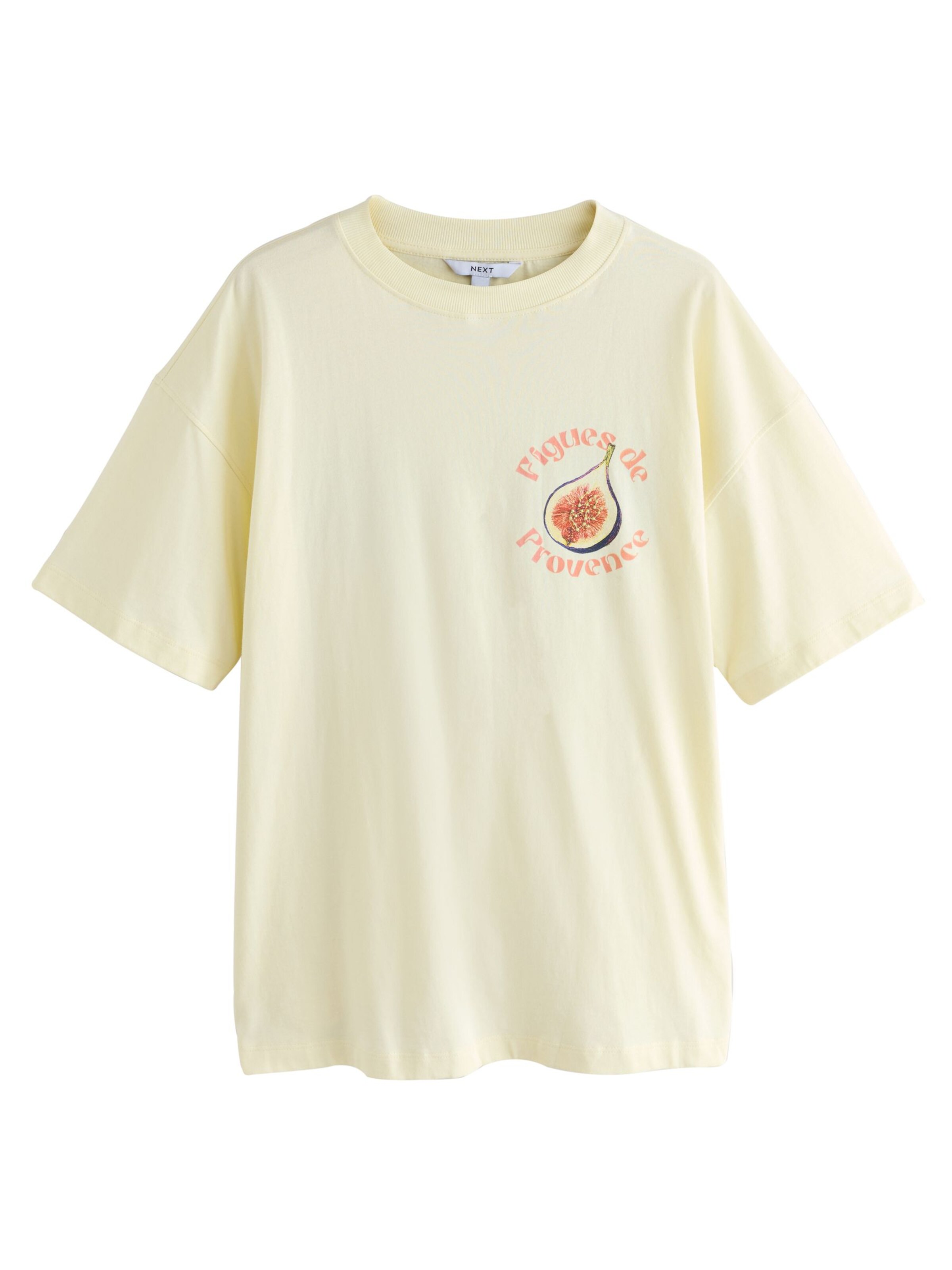 Next Tričko – žlutá: přední strana