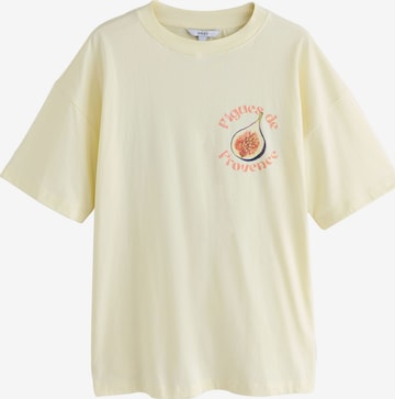 Next T-Shirt in Gelb: Vorderseite