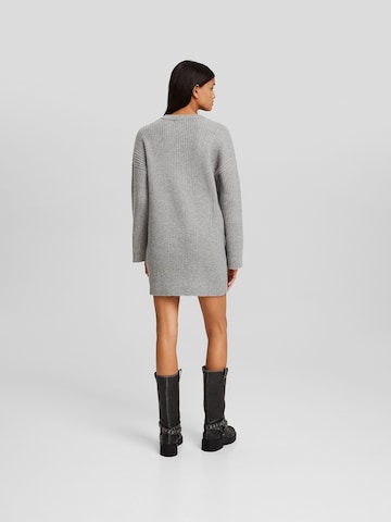 Bershka Knitted dress in Grey