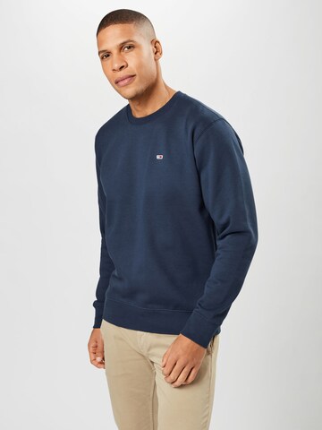 Sweat-shirt Tommy Jeans en bleu : devant