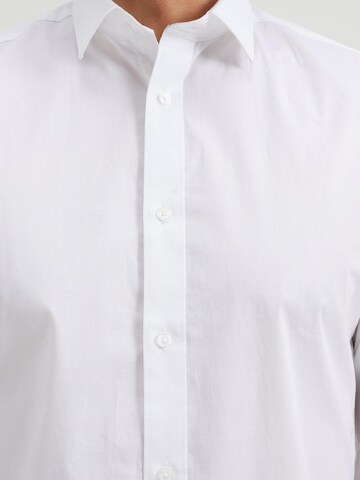 WE Fashion Slim fit Button Up Shirt in White