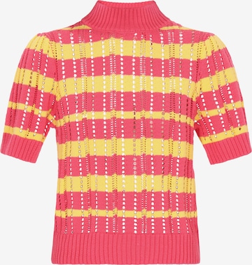 IZIA Trui 'Boho' in Geel: voorkant