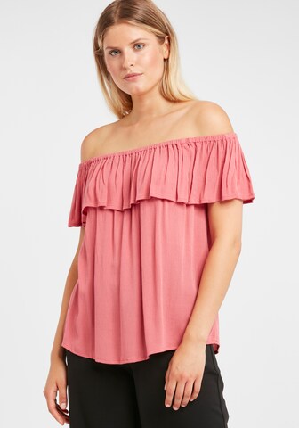 ICHI Blouse 'IHMARRAKECH SO SS' in Pink: front