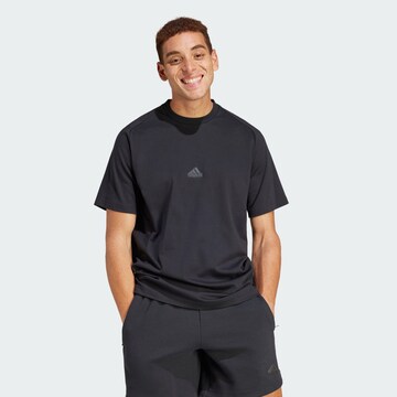 ADIDAS SPORTSWEAR - Camisa funcionais 'Z.N.E.' em preto: frente