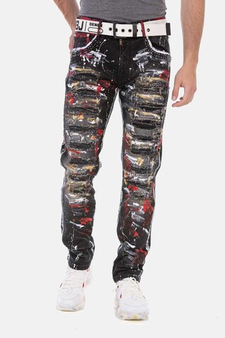 CIPO & BAXX Regular Jeans in Black: front