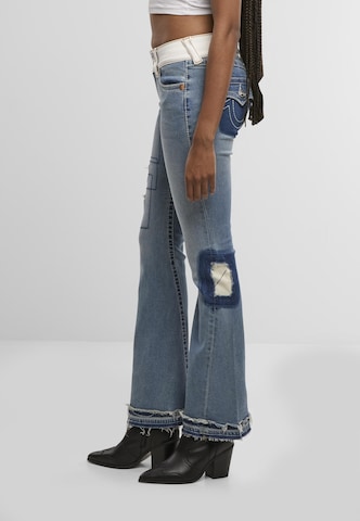 True Religion Regular Jeans 'Rip Repair Joey Mr Flare' in Blau