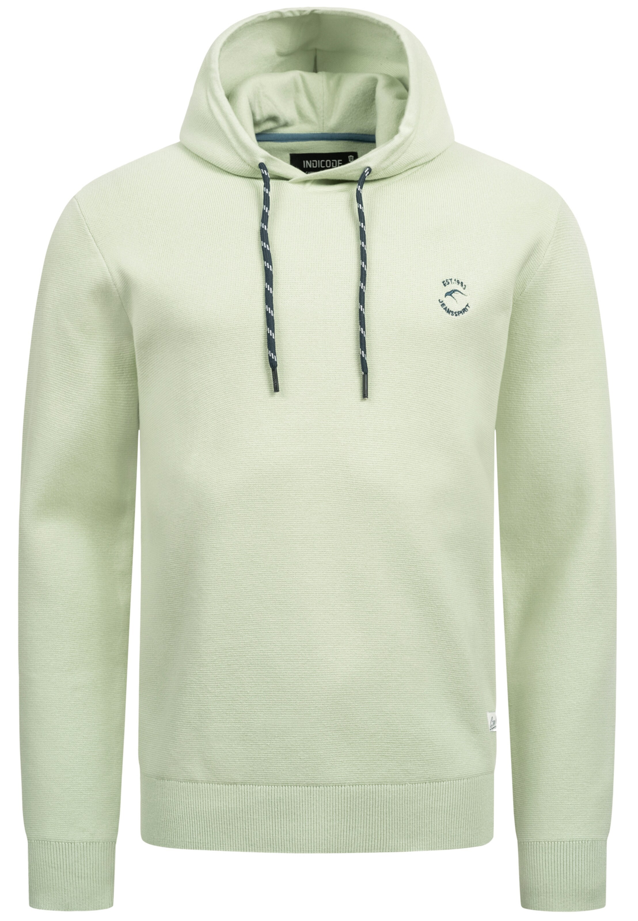 INDICODE JEANS Sweatshirt 'Longview' in Green: front