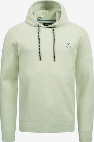 INDICODE JEANS Sweatshirt 'Longview' in Groen: voorkant
