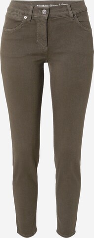 GERRY WEBER Skinny Jeans in Green: front