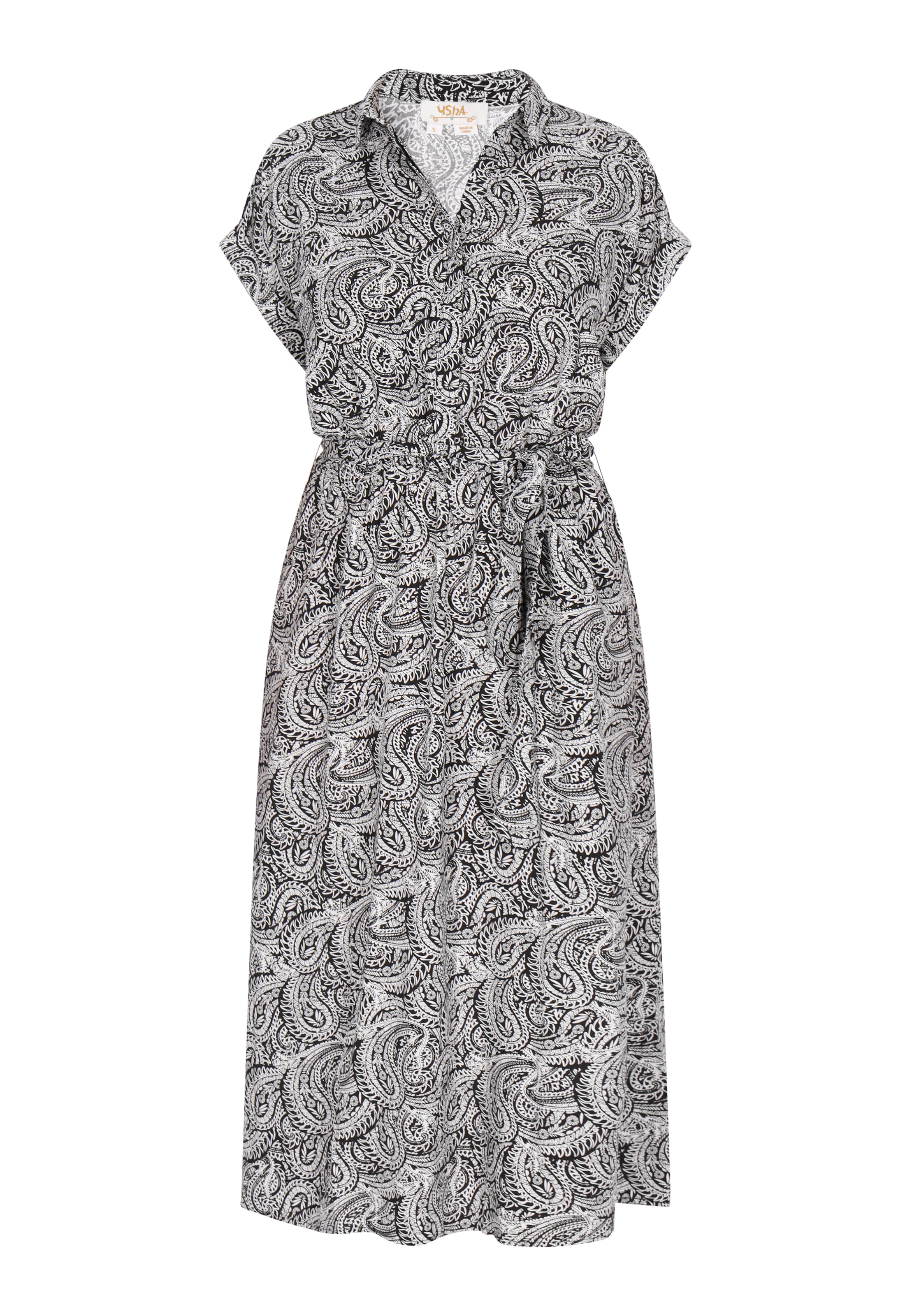 usha FESTIVAL Μπλουζοφόρεμα σε μαύρο: μπροστά