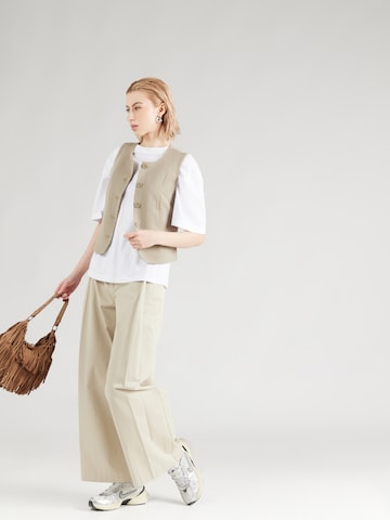 PIECES Suit Vest 'PCKAMIL' in Green