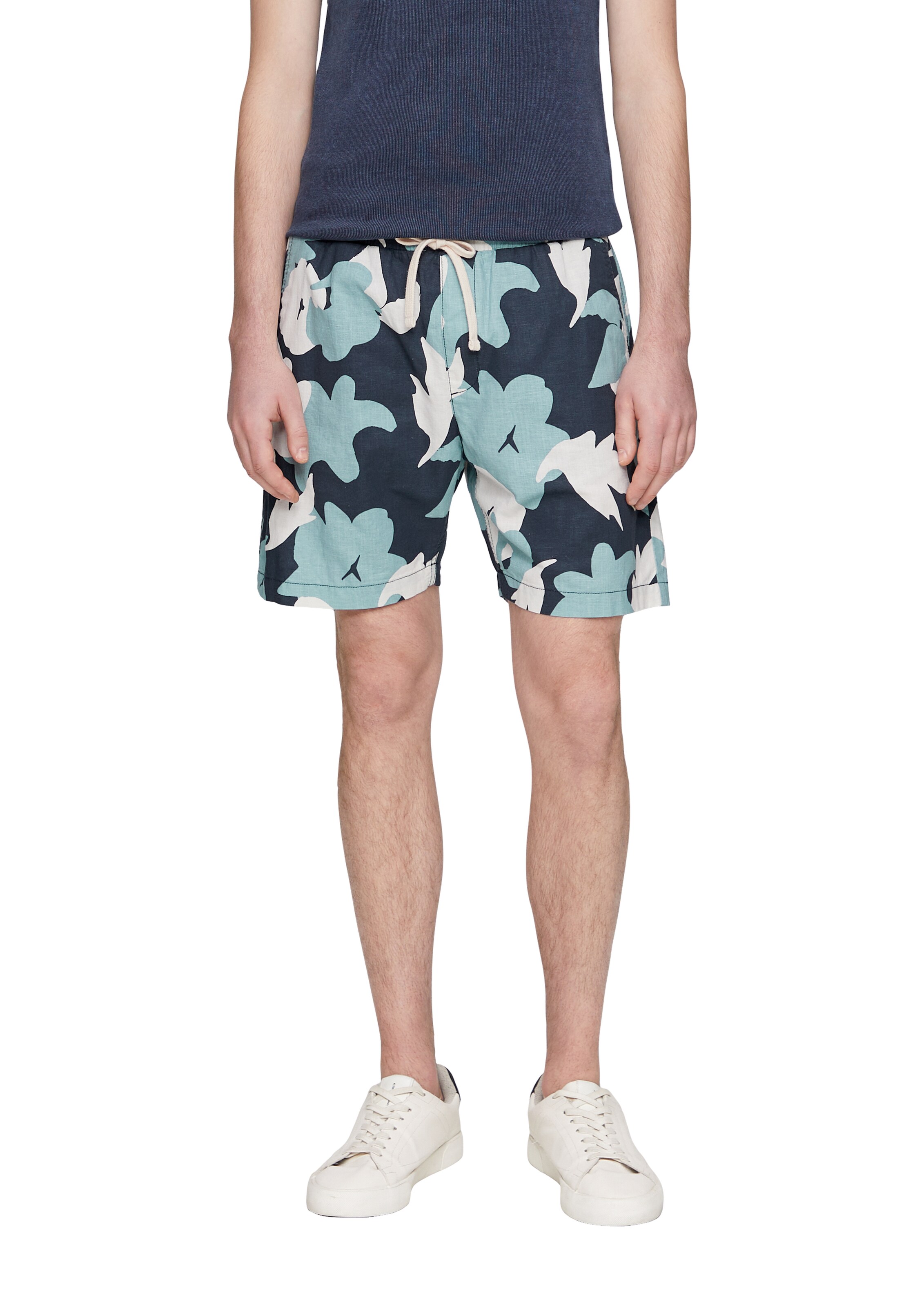 QS Regularen Hlače | modra barva: sprednja stran