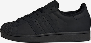 Baskets basses 'Superstar II' ADIDAS ORIGINALS en noir : devant
