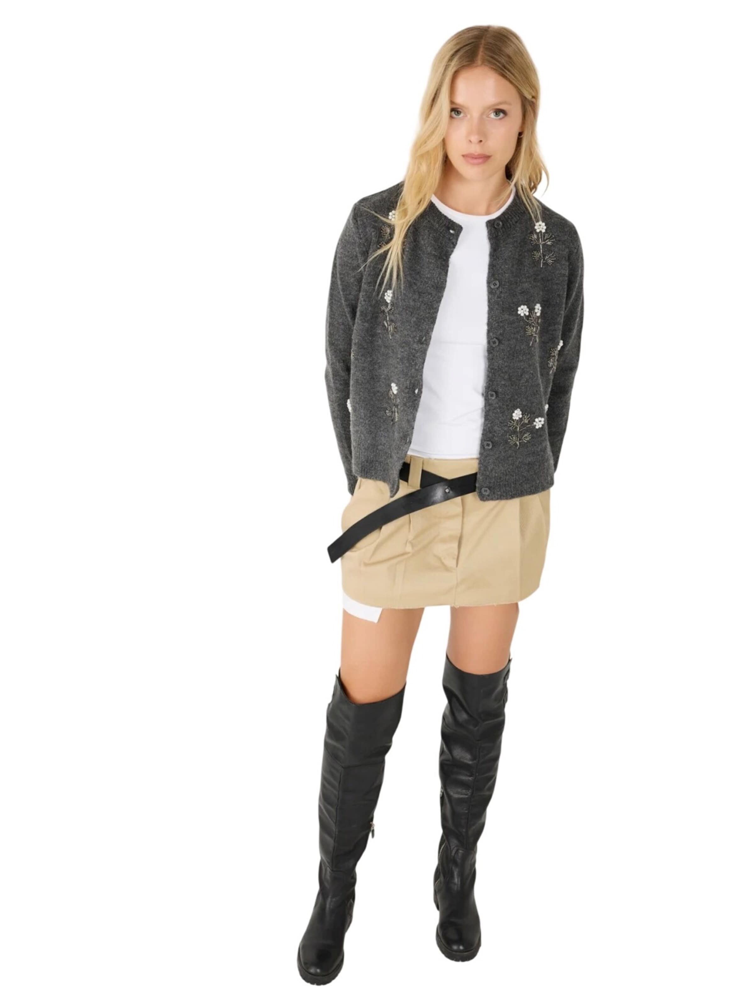 No Matter What Strickjacke‌‌‌‌‌‌ in Grau