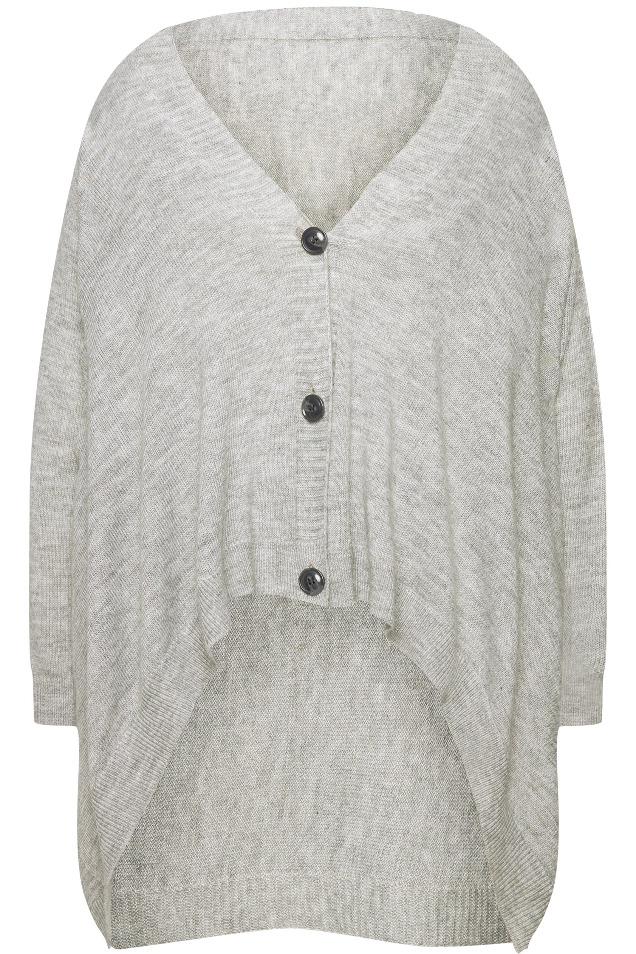 MIAMODA Strickjacke in Grau: Vorderseite