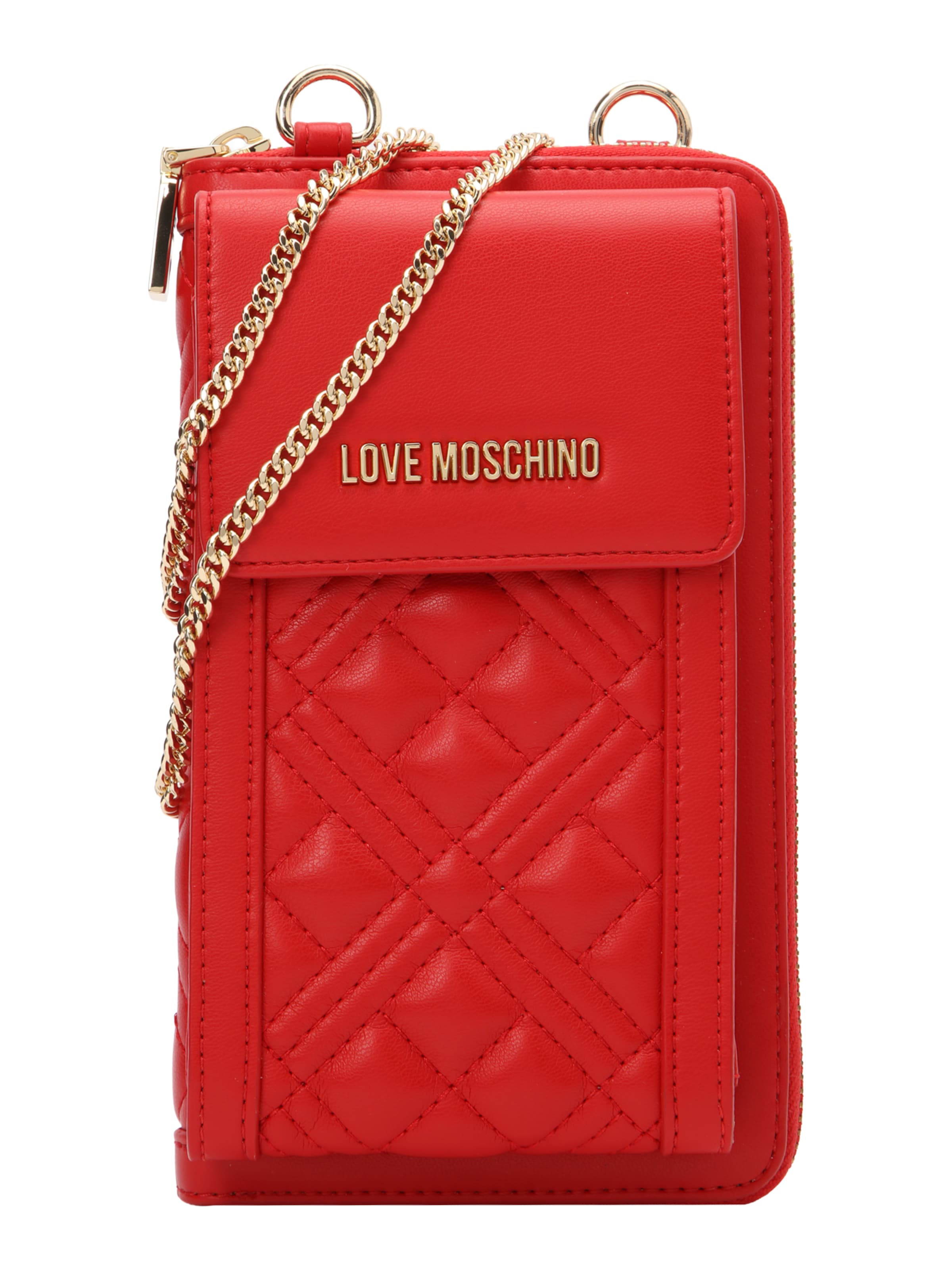 Love Moschino Clutch in Rood: voorkant