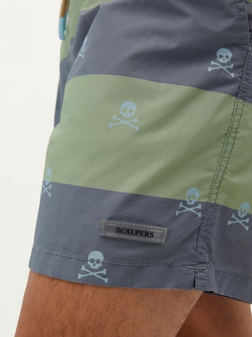 Scalpers Skull Stripes Swimsuit ' ' in Grau