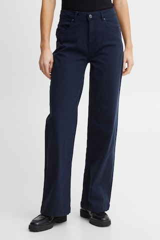 Fransa Wide leg Jeans in Blue: front