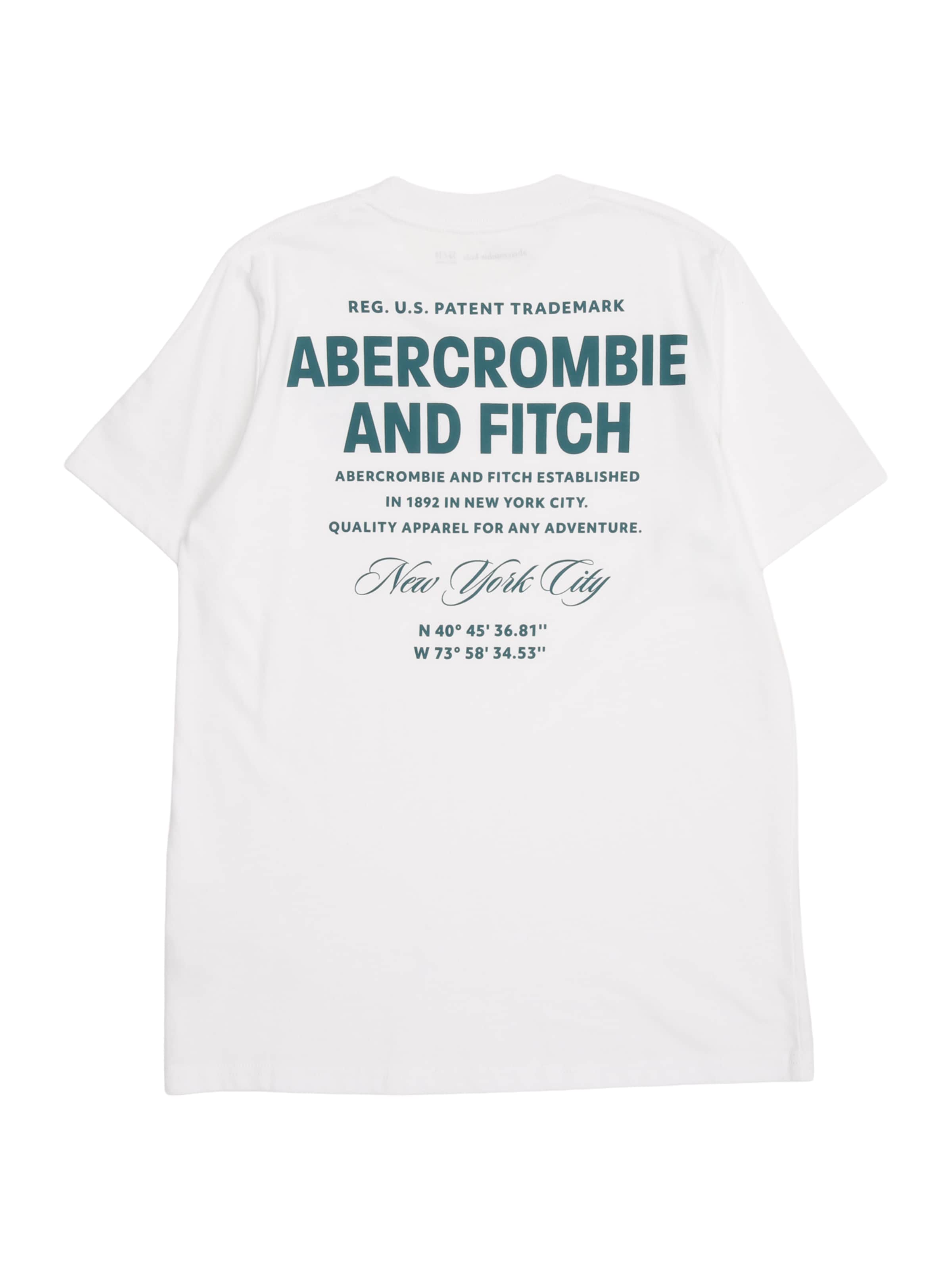 Abercrombie & Fitch Футболка 'CITY STACK' в Белый