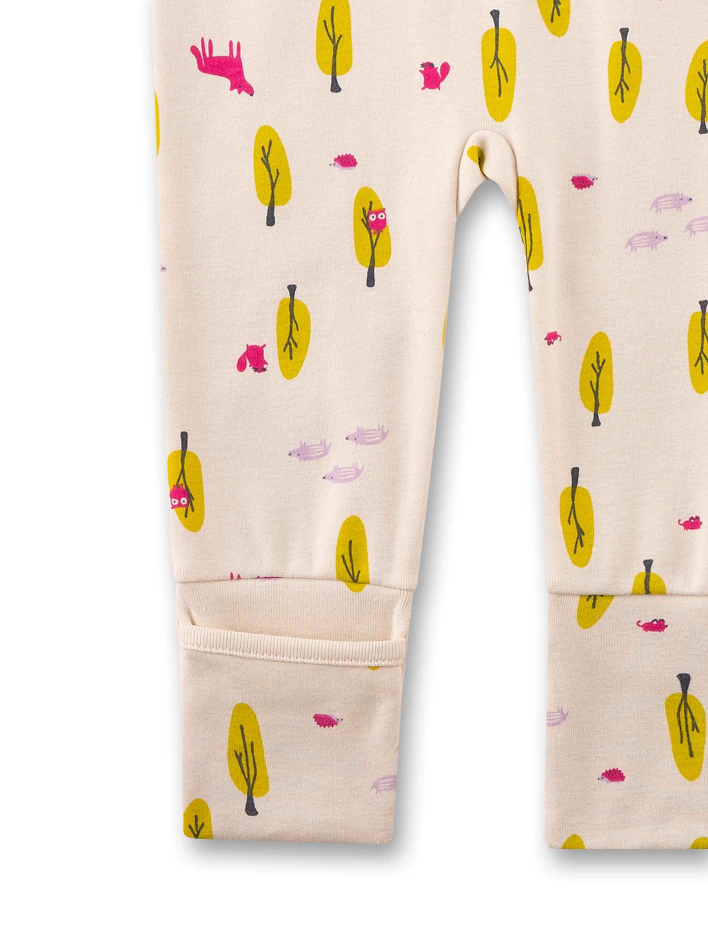 Tutina / body per bambino 'Waldtiere' di Sanetta in beige