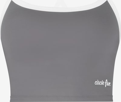 Circle Five Sporttop 'Sporttop Damen | Sport-BH mit integriertem BH & Cups | Fitness, Gym Bra & Yoga Top' in L-XL in grau, Produktansicht