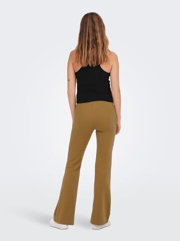 Only Maternity Flared Pants 'FEVER' in Brown