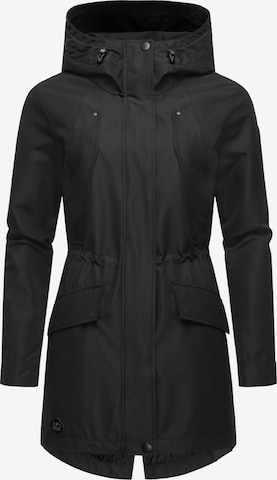 Manteau fonctionnel 'Begonia' Ragwear en noir : devant