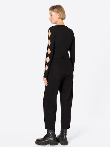 HOPE Loose fit Trousers with creases 'ALTA' in Black