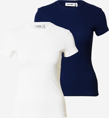 WEEKDAY T-Shirt in Blau: predná strana