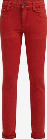 Jeans di WE Fashion in rosso: frontale