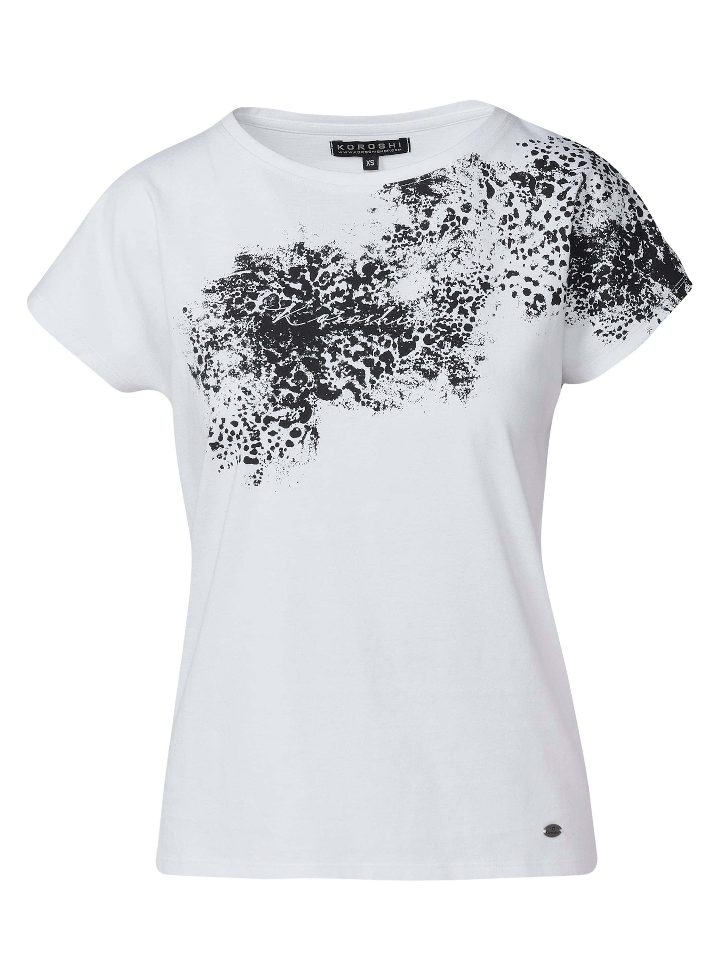 T-shirt KOROSHI en blanc : devant