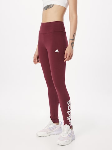 ADIDAS SPORTSWEAR Skinny Sportsbukser 'Essentials' i rød: forside