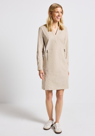 STREET ONE Kleid in Beige: Vorderseite
