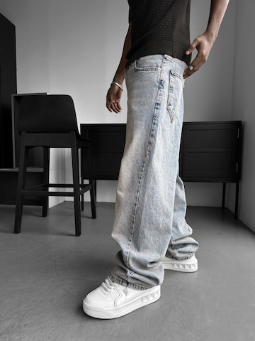 Kleidermafia Baggy Jeans 'Relax Baggy Washed Jeans - Dark Blue'‌‌‌ in Blau