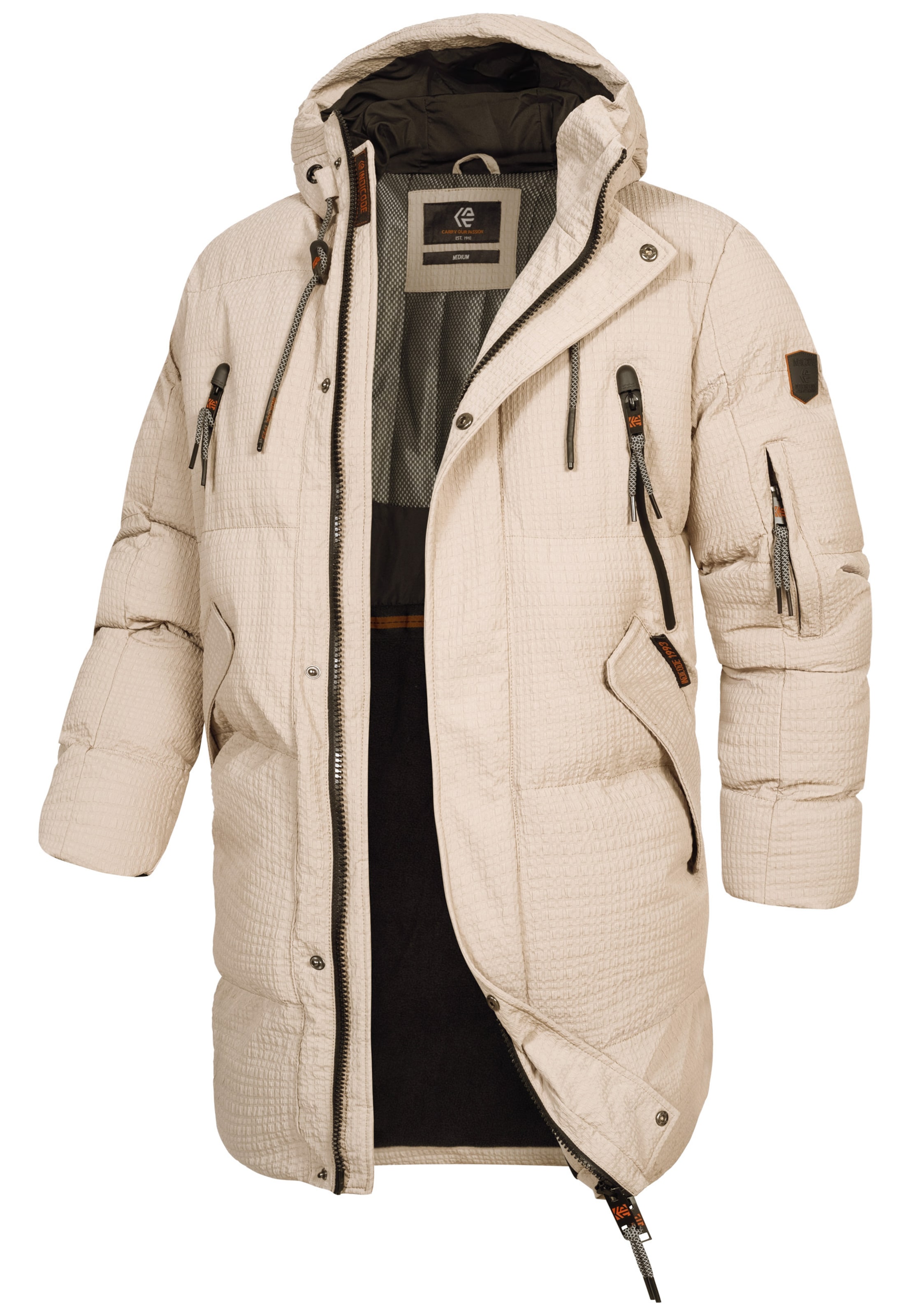 Manteau d’hiver 'INLondoy' INDICODE JEANS en beige : devant