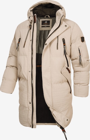 INDICODE JEANS Winter Coat 'INLondoy' in Beige: front