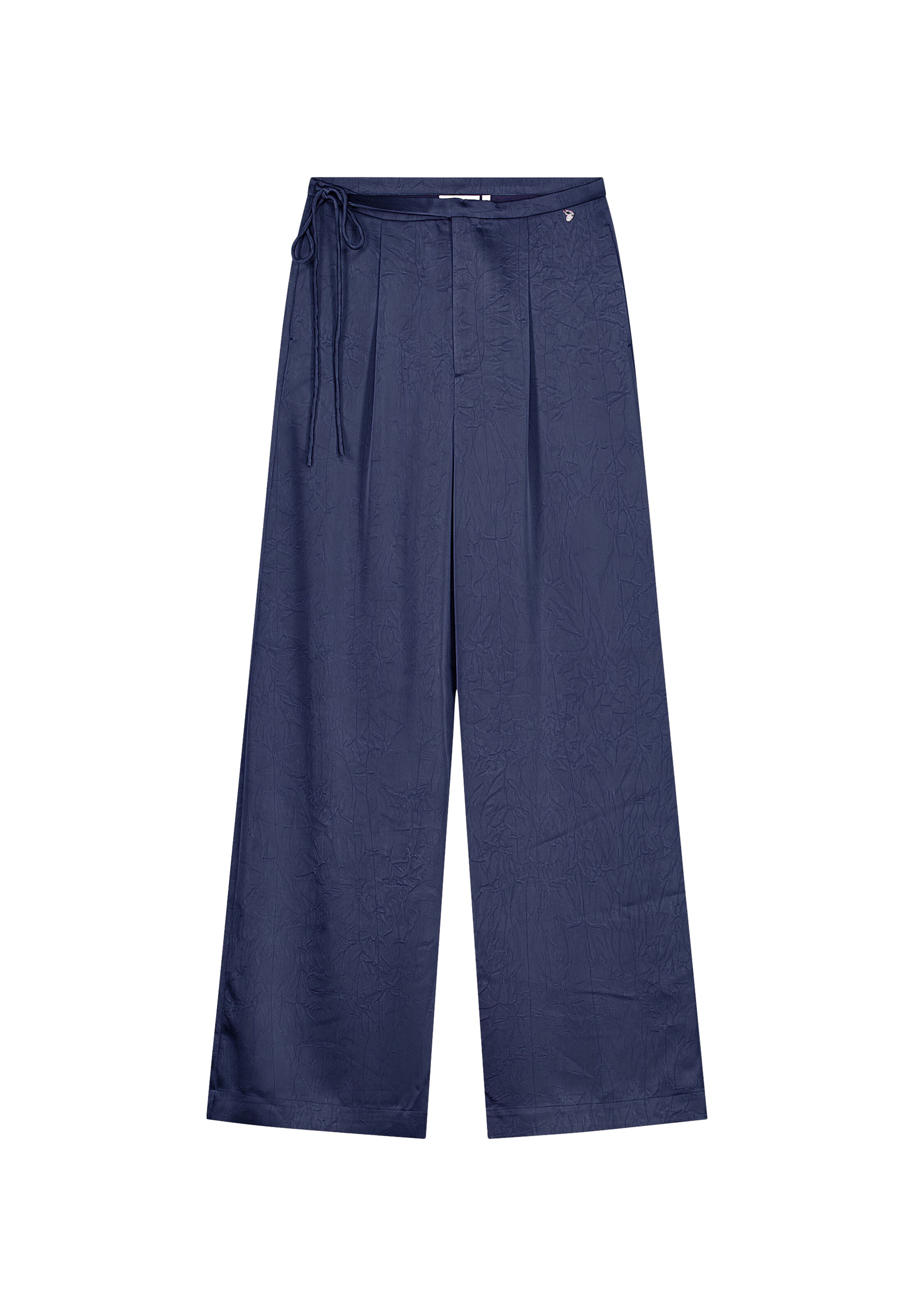 Wide Leg Pantalon Fabienne Chapot en bleu : devant