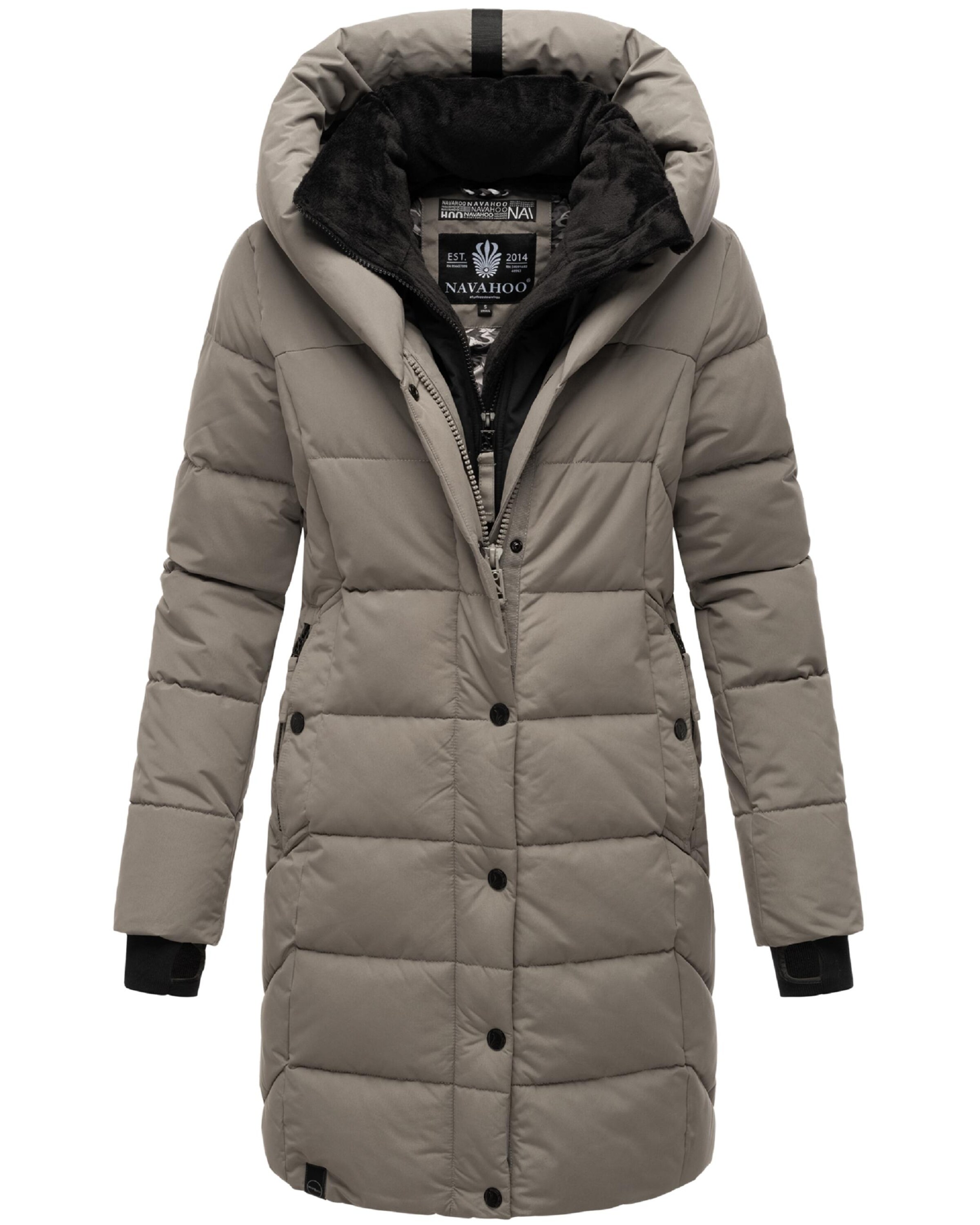 NAVAHOO Zimný kabát 'Knutschilein' - Sivá