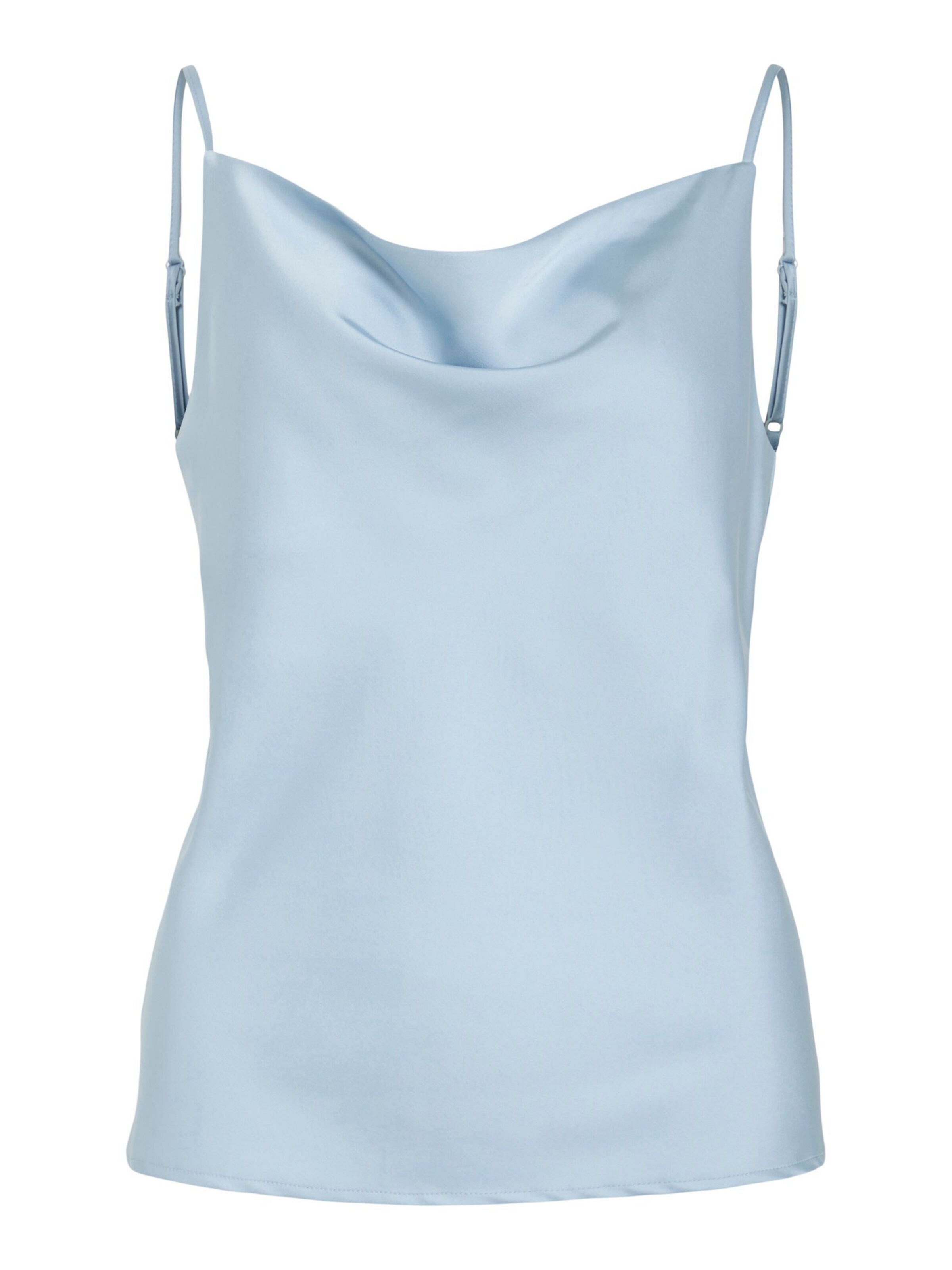 VILA Top 'VITHALIA' in de kleur Lichtblauw, Productweergave