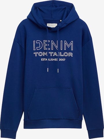 Sweat-shirt TOM TAILOR DENIM en bleu : devant
