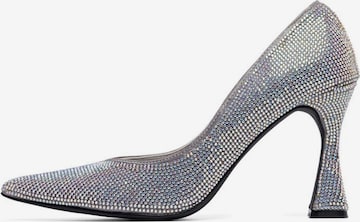 Bianco Pumps 'LUXE' in Zilver: voorkant