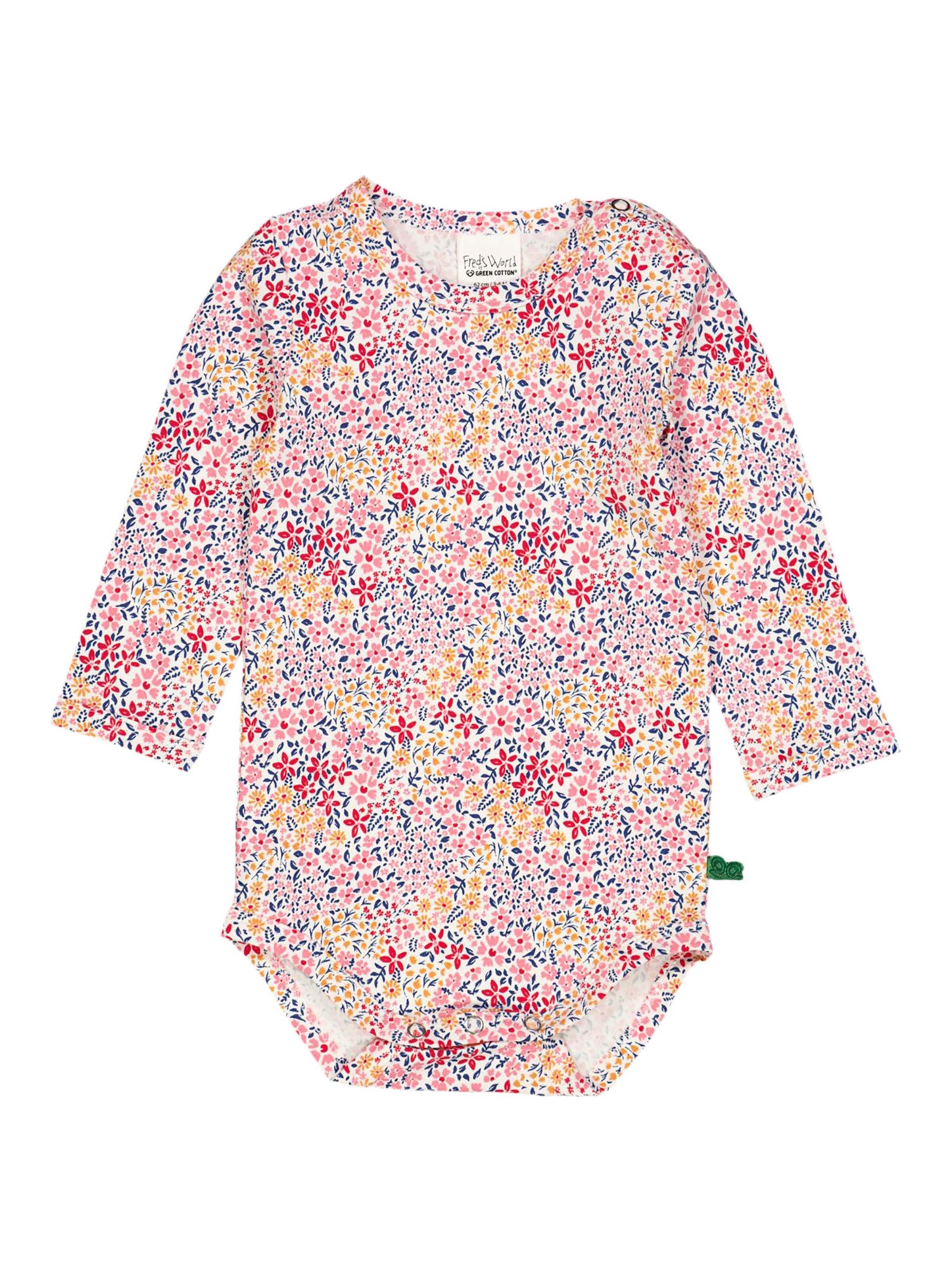 Barboteuse / body Fred's World by GREEN COTTON en rose : devant